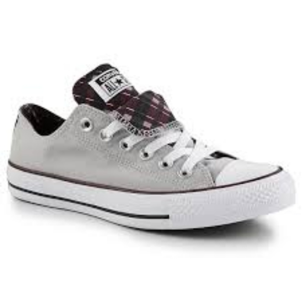 Converse grey/plaid